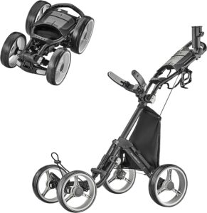 CaddyTek Explorer V8 - SuperLite 4 Wheel Golf Push Cart